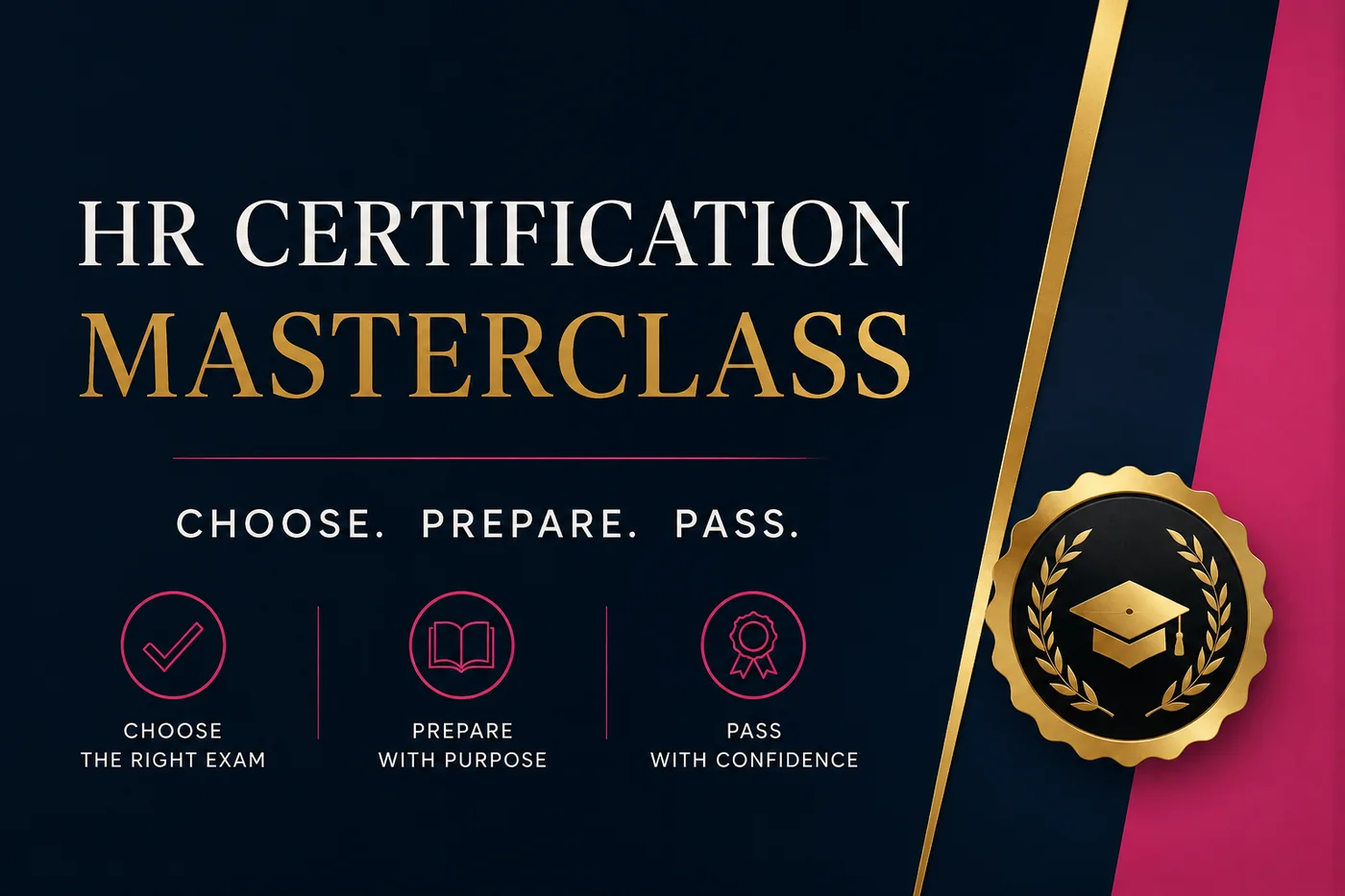 HR Certification Masterclass — choose the right exam, prepare with purpose, pass with confidence.
